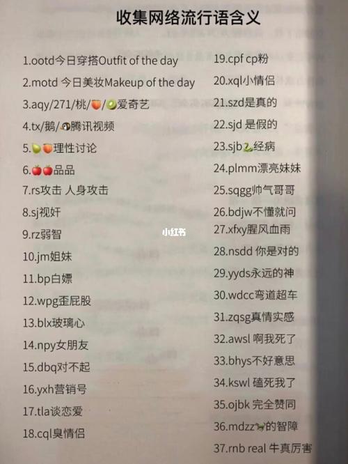 网络流行语音译词有哪些