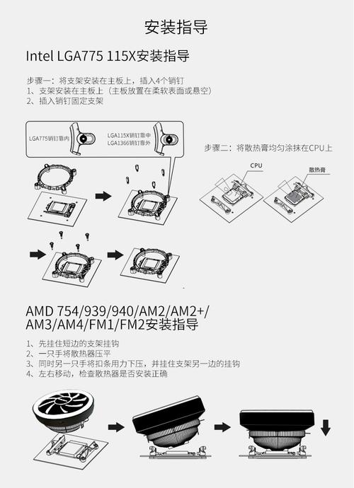 cpu散热器组装教程