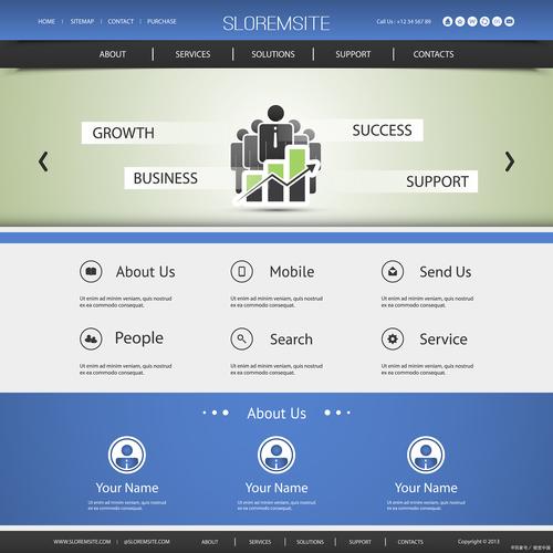 电子商务网站建设配色