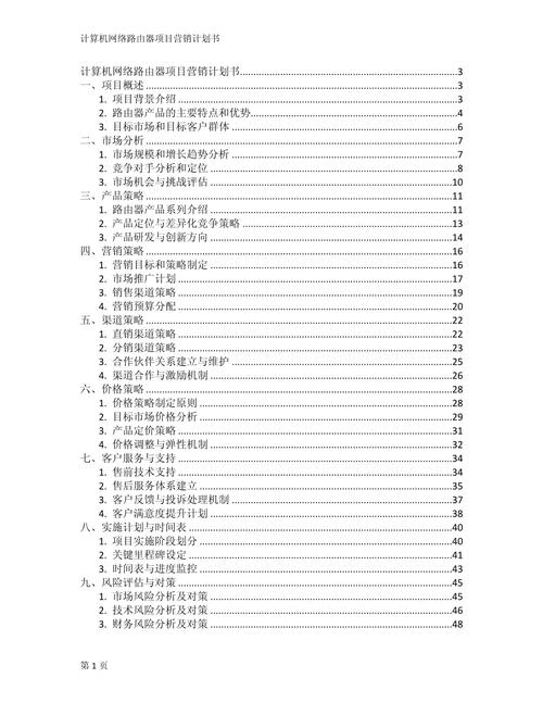 网络营销部策划书