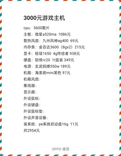 配置最好的三千的电脑