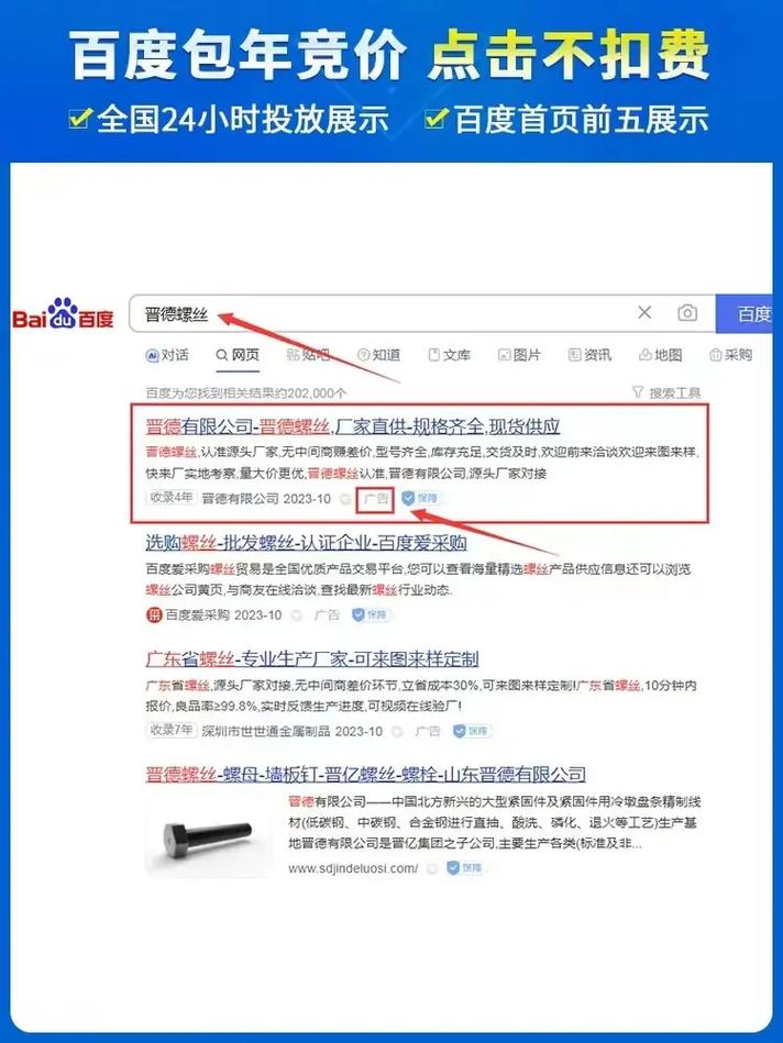 网络推广百度排名价格