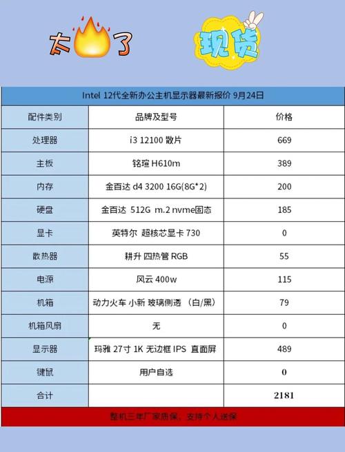 电脑i3什么配置