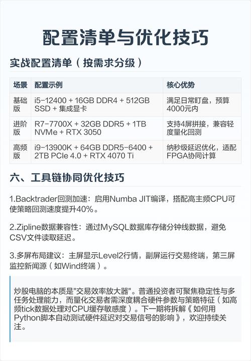 如何优化电脑配置，从基础到高级