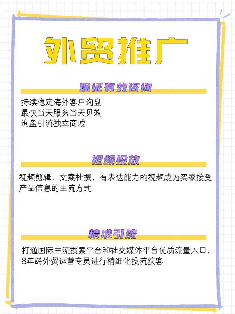 外贸公司网络推广指南