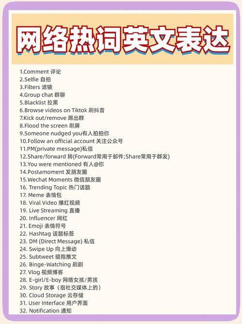 网络用语英语翻译指南