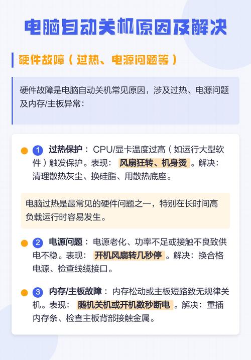 一、电脑长时间自动关机的可能原因
