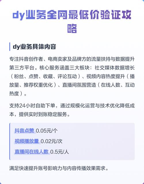 抖音双击秒如何助力业务增长？各类业务占比与dy低价代的深度解析