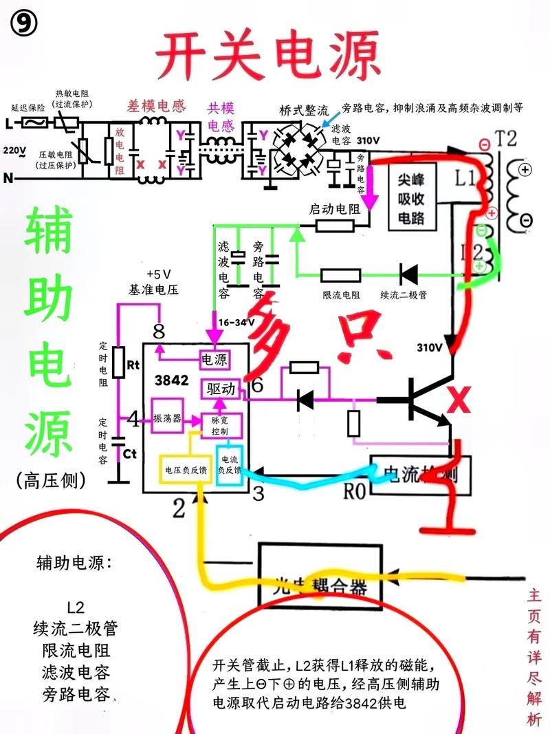 电脑电源电路图指南，从基本到实用