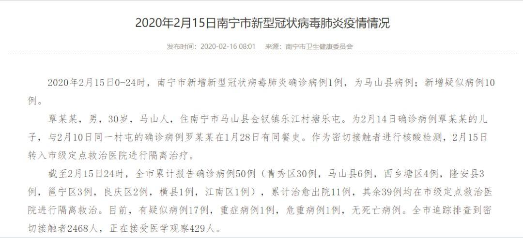 南宁疫情最新动态来了！