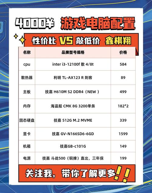 游戏配置指南,让游戏更流畅的硬件配置