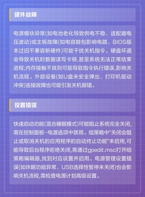 电脑不能关机，你知道有什么原因吗？