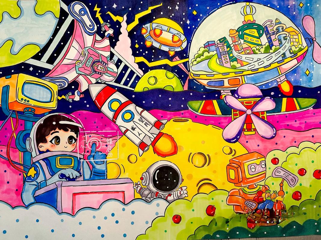 中学生电脑绘画，探索艺术与科技的完美结合