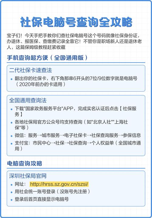 各位读者朋友们，大家好！今天我们要聊的是关于社保个人电脑号的相关知识，这听起来有点特别，但其实很多小伙伴可能在用电脑处理社保信息。为了让大家更清楚地了解，让我们一起来了解一下