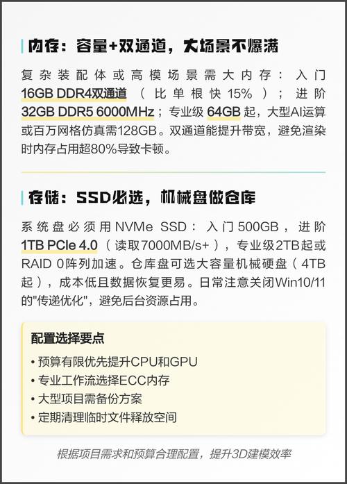 3D游戏配置指南，让游戏更流畅的硬件选择