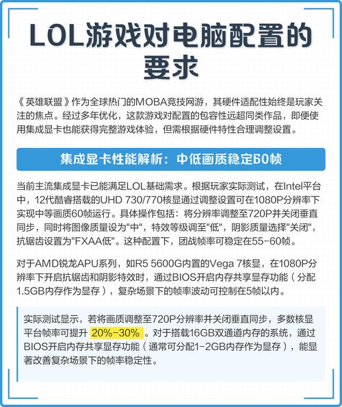 Lol游戏的最佳配置指南，从显卡到设置，你必须知道的
