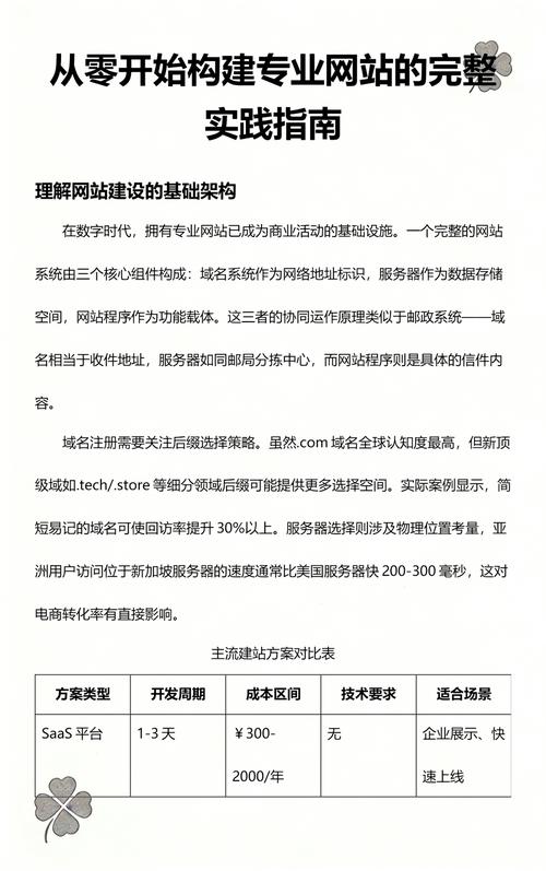 建站指南，从零开始理解网站设计与开发