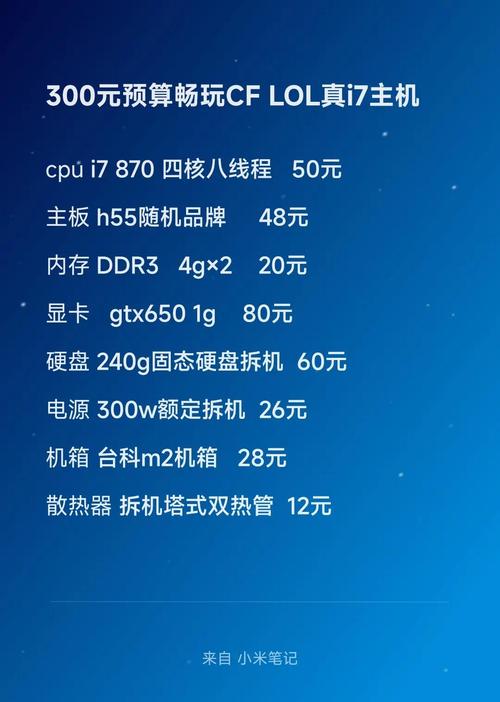 电脑主机i7配置指南