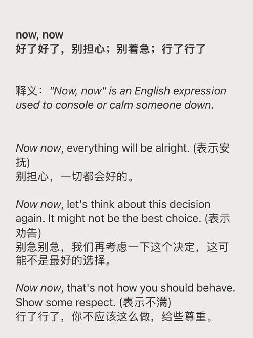 网络用语now的含义与解读