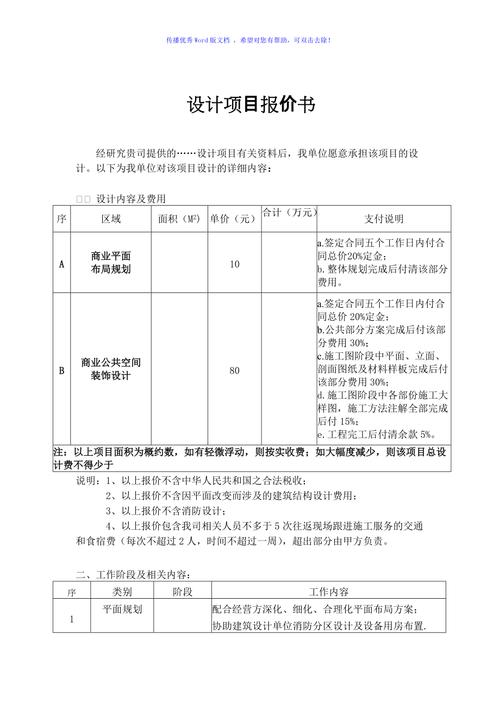 如何写一份专业的网站报价书