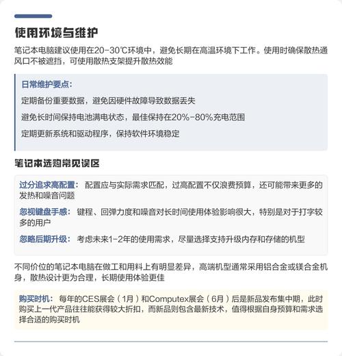 电脑配置笔记本指南
