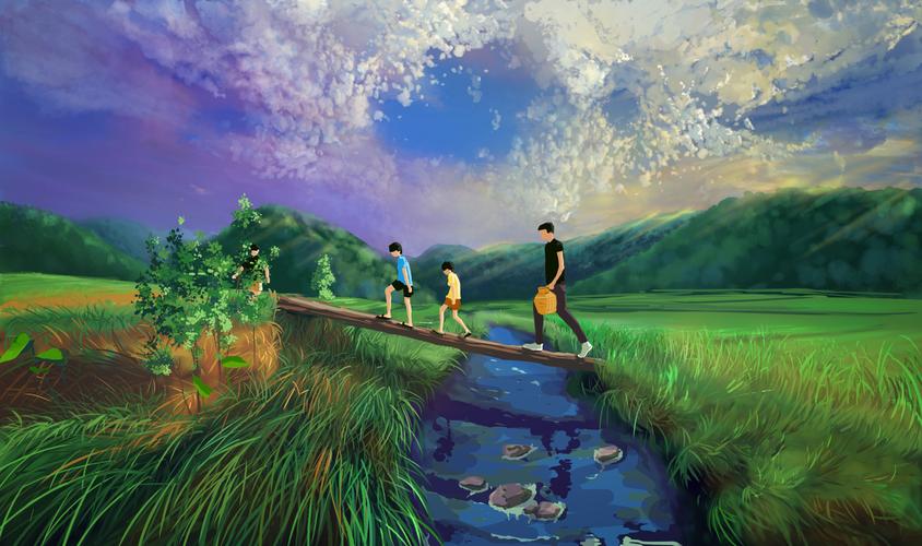 记录童年的记忆，用电脑绘画，开启无限可能