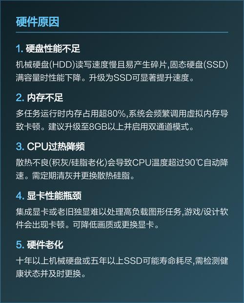 为什么你的电脑总是卡顿，警惕硬件和系统潜在问题