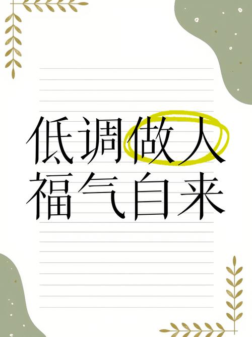 网络流行语低调