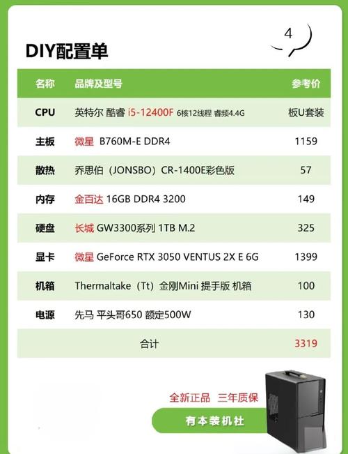 电脑换个配置多少钱