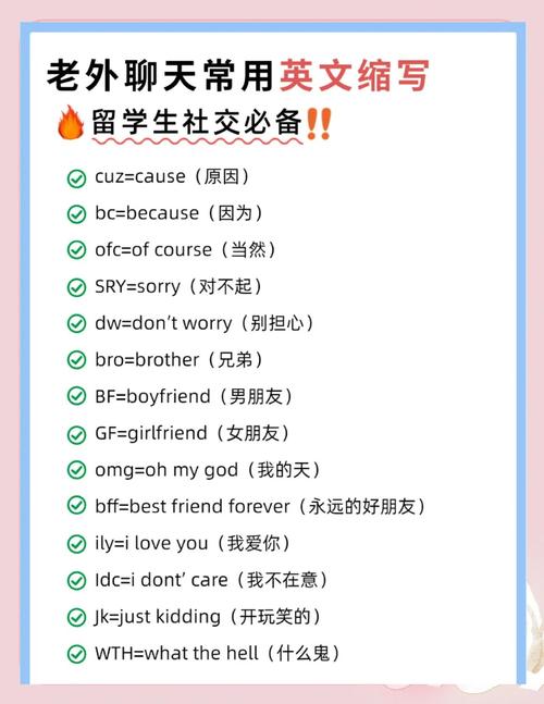 四个字母缩写的网络用语