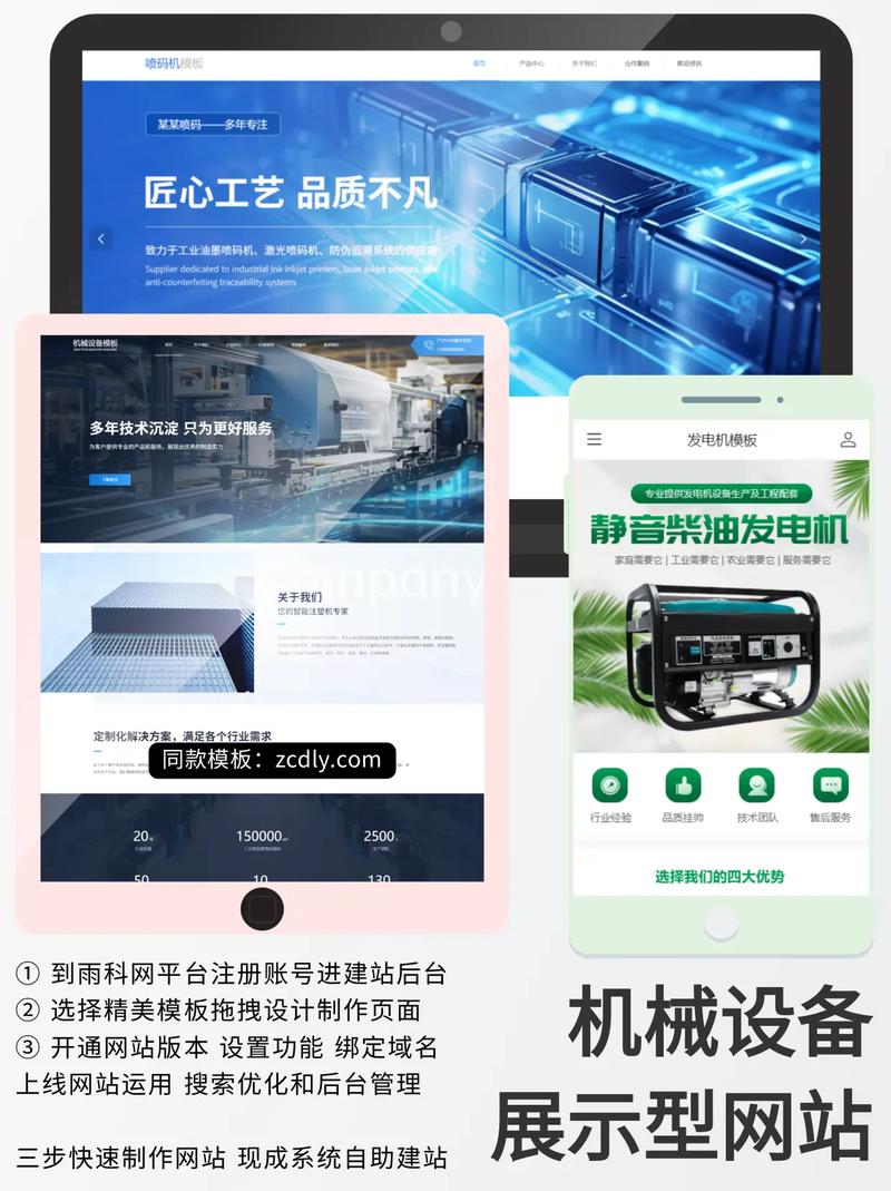 机械设备公司网站建设指南