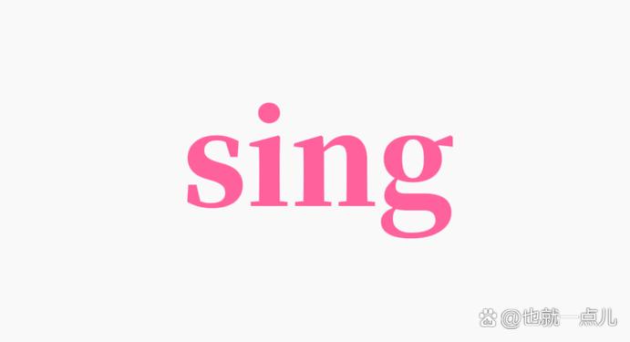 sing是什么意思网络语言