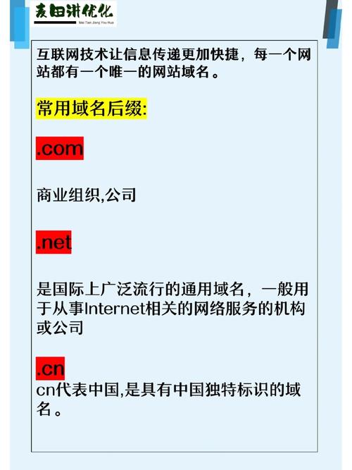 网络服务商域名后缀指南