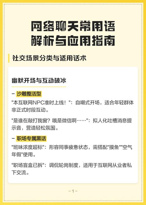 网络用语指南，如何有效利用