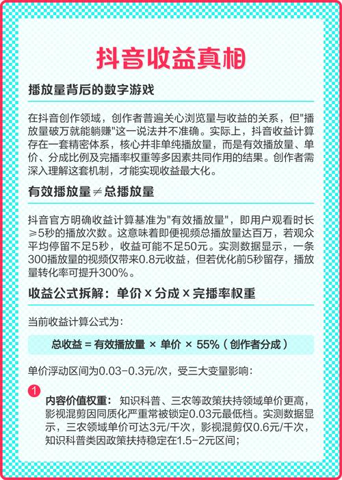 抖音的播放量，数据背后的故事