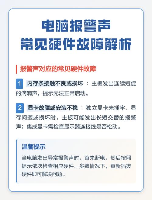 硬件故障，解决电脑声音问题的简单步骤