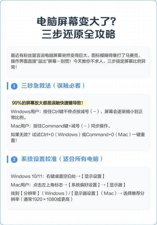 解决电脑图标变大的步骤指南