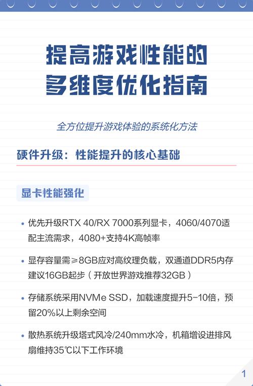 提升游戏性能的底层优化建议