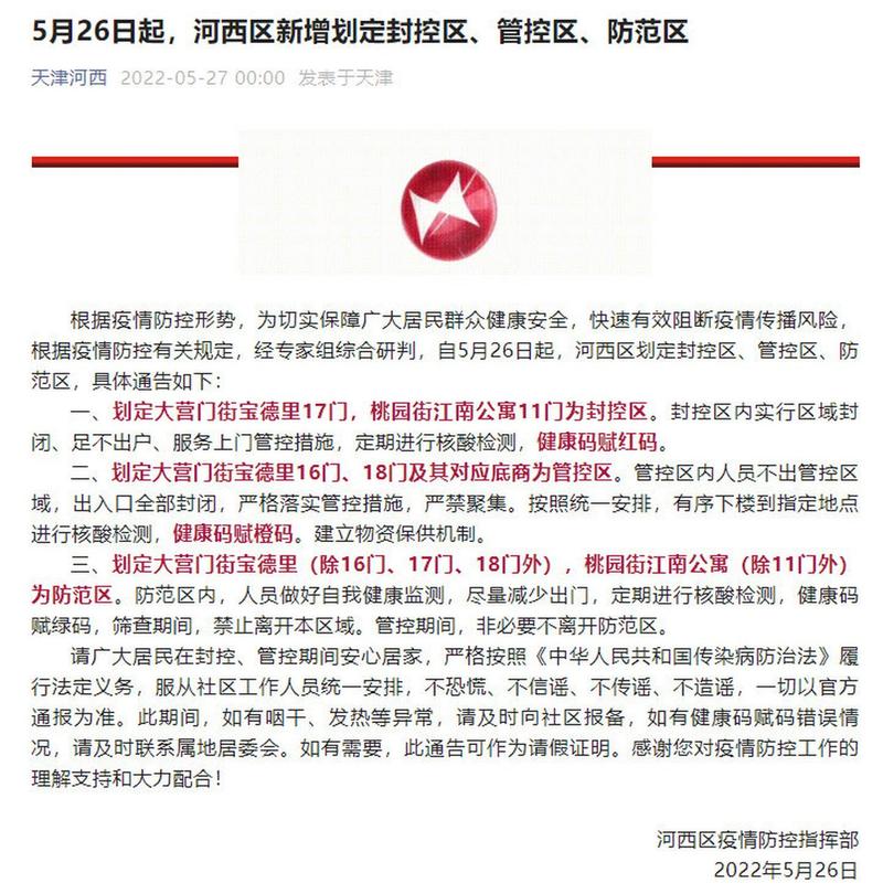 天津河西疫情最新消息