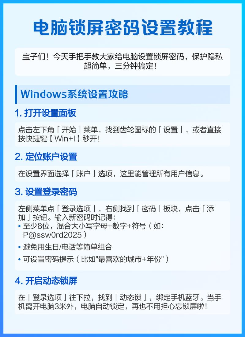 电脑开机密码设置指南