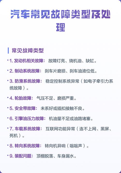 一、故障的常见类型