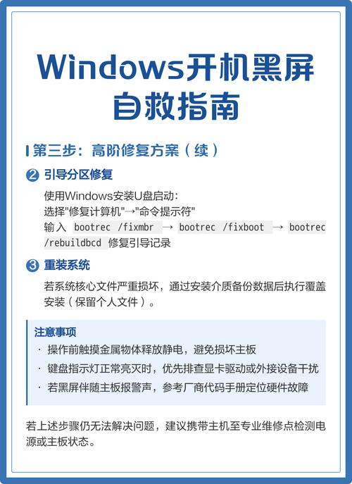 系统驱动或硬件驱动导致笔记本电脑开机时黑屏，解决方法指南