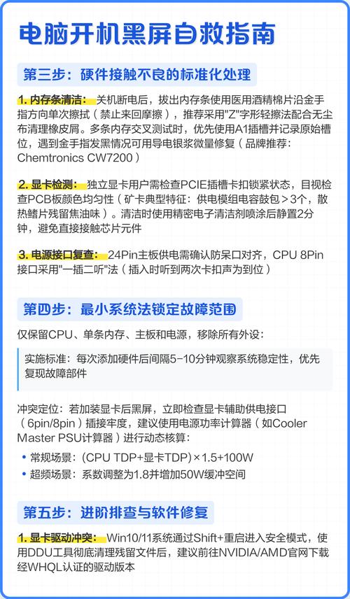 系统驱动或硬件驱动导致笔记本电脑开机时黑屏,解决方法指南