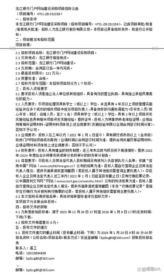 网站建设投标方案