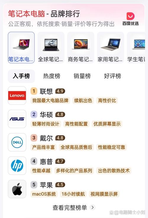 笔记本电脑的品牌与销量排行榜，一场品牌崛起的狂欢？