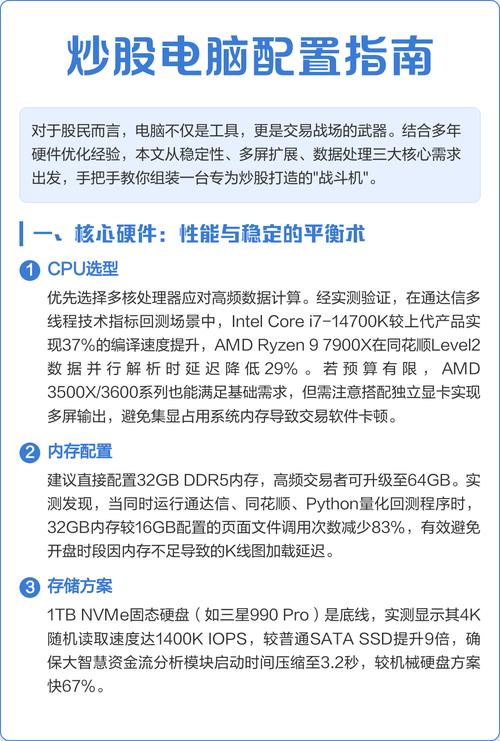 炒股电脑配置必看，你是否需要？