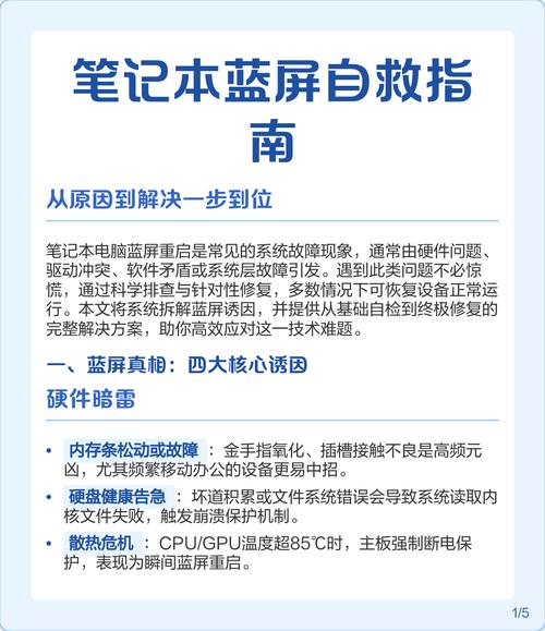 电脑蓝屏问题通常可以通过系统、硬件和网络的检查来解决。以下是针对蓝屏问题的详细步骤