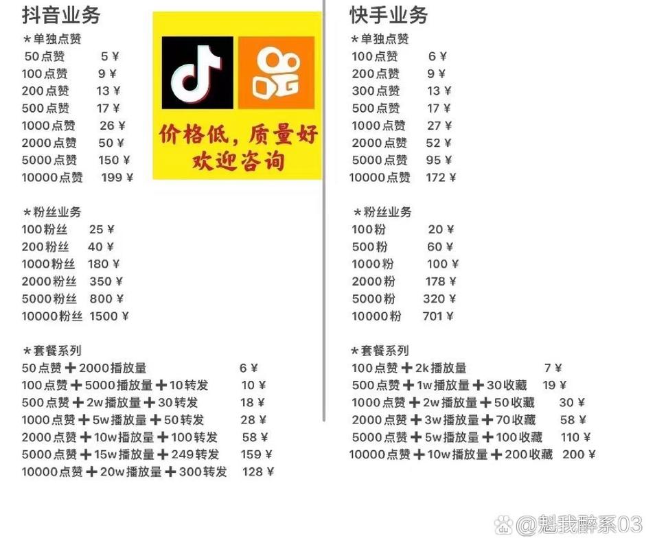 快手评论点赞秒和抖音业务指南