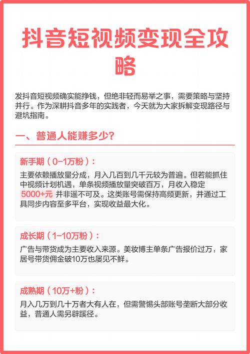 抖音,如何轻松变现?从广告到内容的全攻略