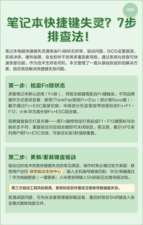 电脑故障排查与快捷键技巧